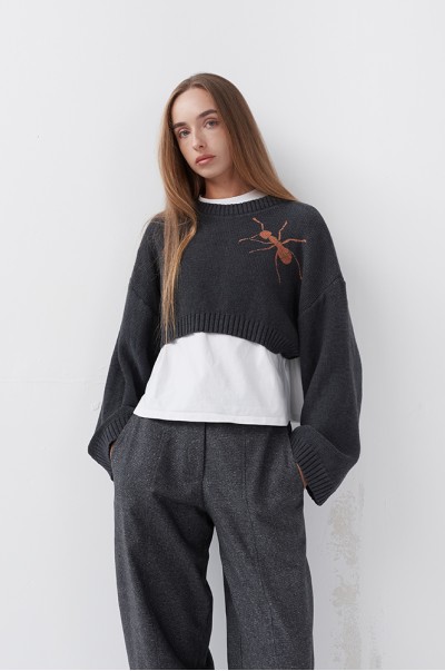 Джемпер кроп бавовняний Мураха (СВ 63)